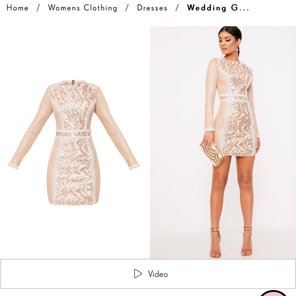 Pretty Little Things Selena Sequined Dress. NWT. NEVER WORN size 4